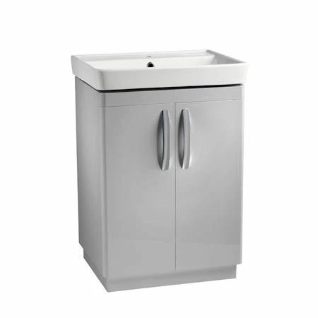 Tavistock Compass 600mm Freestanding Unit Only - Gloss Light Grey - CM600FG 1 Tavistock Compass 600mm Freestanding Unit Only - Gloss Light Grey - CM600FG