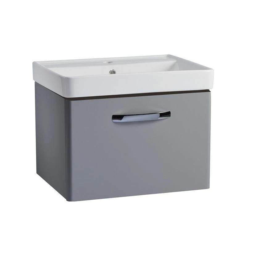 Tavistock Compass 600mm Wall Mounted Unit Only - Gloss Light Grey - CM600WG 1 Tavistock Compass 600mm Wall Mounted Unit Only - Gloss Light Grey - CM600WG