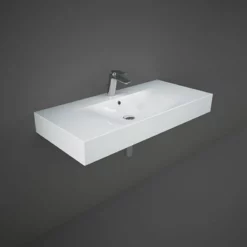 RAK Ceramics Des 1010mm Wall-Hung Basin 1 Tap Hole - Alpine White - DESWB10101AWHA
