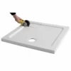 MX DucoStone Offset Quadrant Right Hand Shower Tray 1000mm X 800mm - XFJ