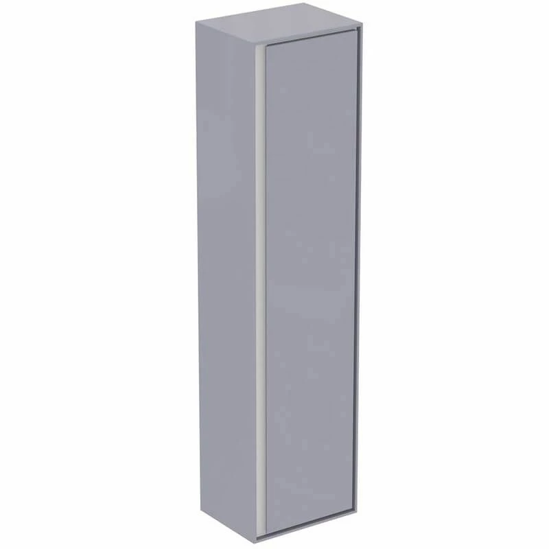Ideal Standard Connect Air 400mm Half Column Unit 1 Door - Gloss Grey/Matt White - E0834EQ 1 Ideal Standard Connect Air 400mm Half Column Unit 1 Door - Gloss Grey/Matt White - E0834EQ