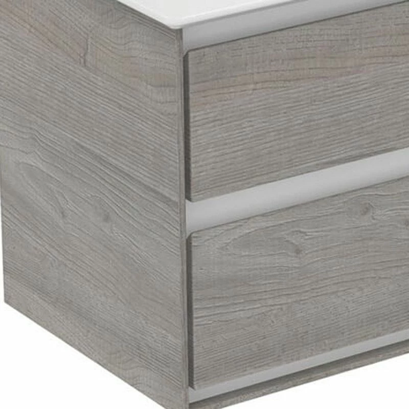 Ideal Standard Connect Air 600mm Floor Standing Semi Countertop Unit With 2 Doors - Wood Light Grey & Matt White - E0837PS 1 Ideal Standard Connect Air 600mm Floor Standing Semi Countertop Unit With 2 Doors - Wood Light Grey & Matt White - E0837PS