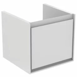 Ideal Standard Connect Air 550mm Wall Hung Basin Unit 1 Drawer - Gloss White & Matt White - E0844B2