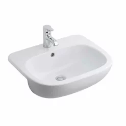 Ideal Standard Jasper Morrison 550mm Semi-Countertop Basin 1 Tap Hole With Overflow - White - E620601