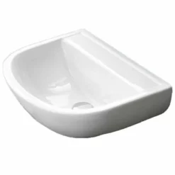 RAK Ceramics Compact 50cm Special Needs Basin No Tap Hole Or Overflow (Commercial) - CO0605AWHA