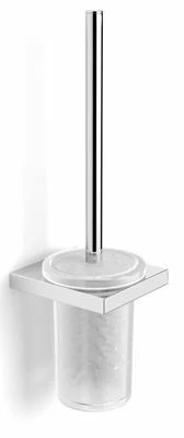 Essential Urban Square Toilet Brush Holder With Brush Chrome