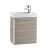 Roca Mini 1 Door Vanity Unit & Basin 450mm - Textured Grey - 855873156
