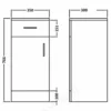 Essential Alaska 35cm Cupboard Unit - EF117W