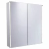 Essential Sleek Mirrored Bathroom Cabinet Double Door - 650 X 600mm - EM006