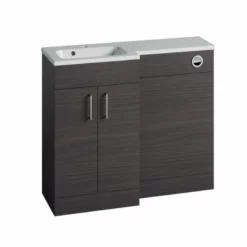 Essential Montana L-Shape 1000 Left Hand Vanity Unit - Urban Grey - EFP900UG