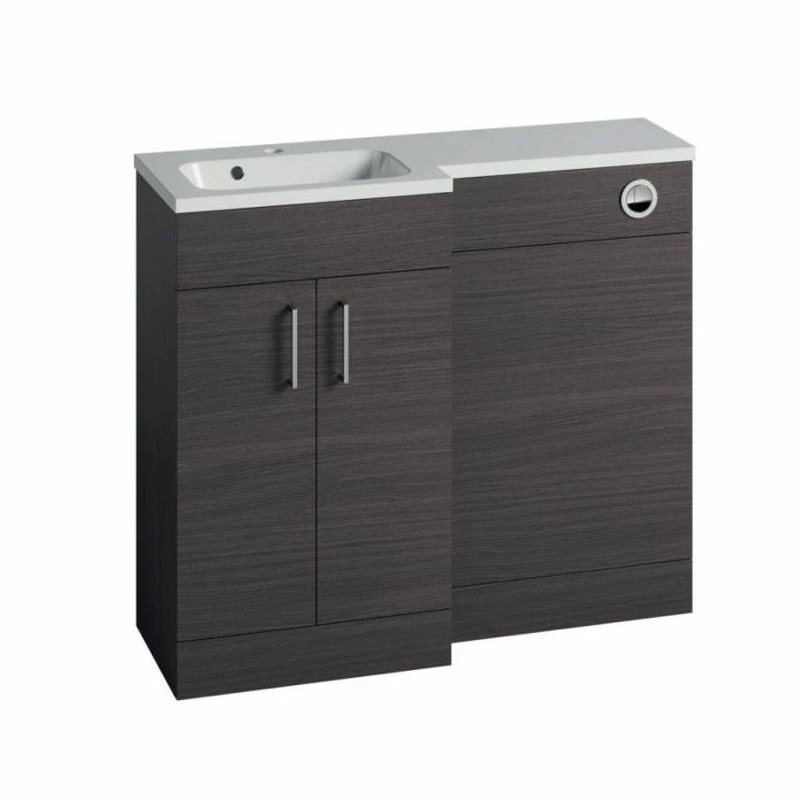Essential Montana L-Shape 1000 Left Hand Vanity Unit - Urban Grey - EFP900UG 1 Essential Montana L-Shape 1000 Left Hand Vanity Unit - Urban Grey - EFP900UG