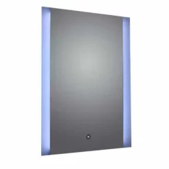 Frontline Ashbourne Bathroom Mirror LED Frosted Side Lights, Demister & Touch Switch 700 X 500mm - F01646
