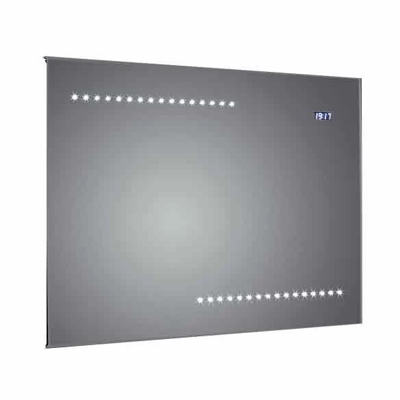 Frontline Quay LED Bevel Edged Bathroom Mirror, Digital Clock & Demister 600 X 800mm - F01665 1 Frontline Quay LED Bevel Edged Bathroom Mirror, Digital Clock & Demister 600 X 800mm - F01665