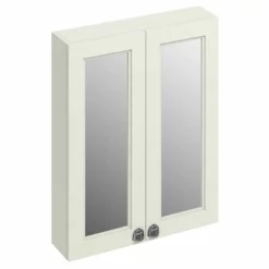 Burlington 600mm Two Door Mirror Cabinet - Sand - F6MS