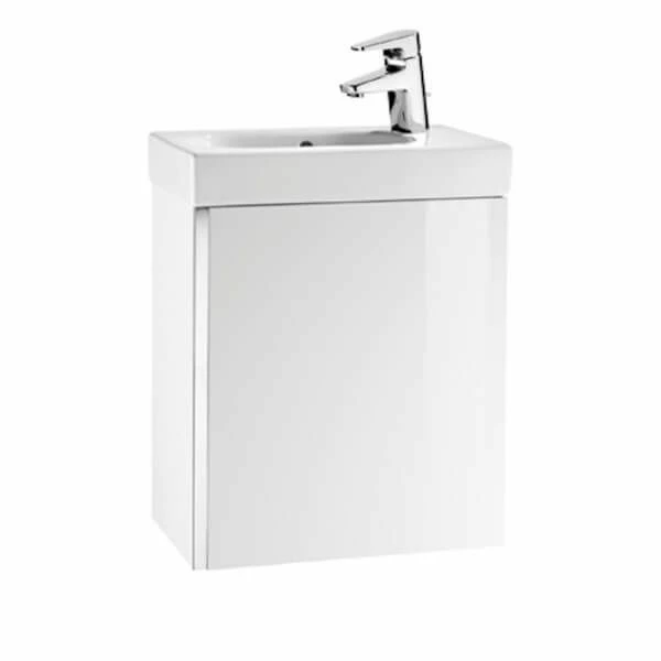 Roca Mini 1 Door Vanity Unit & Basin 450mm - Gloss White - 855873806 1 Roca Mini 1 Door Vanity Unit & Basin 450mm - Gloss White - 855873806