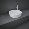 RAK Ceramics Feeling 42cm Round Slim Countertop Wash Basin - Matt White - FEECT4200500A