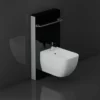 RAK Ceramics Obelisk Cistern Cabinet For Wall Hung Bidet In Black - FS04RAKCAB02