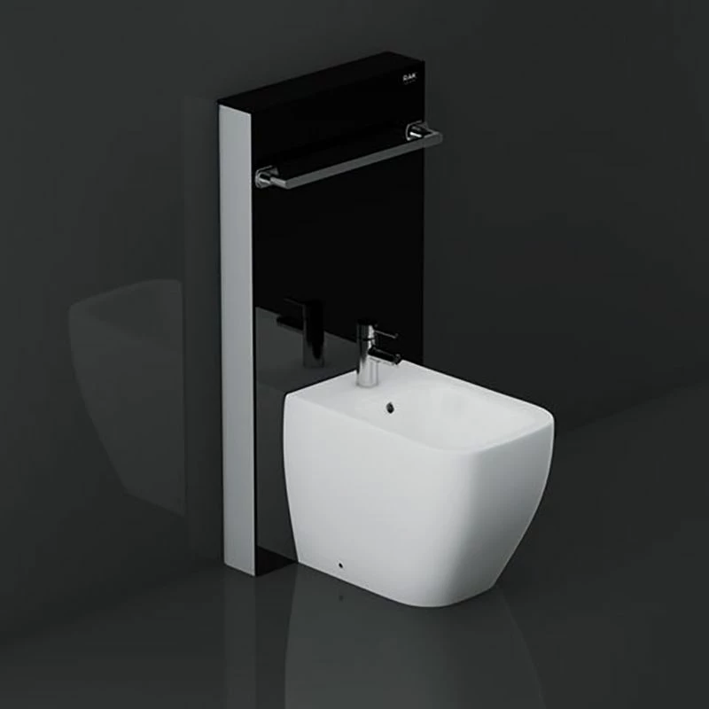 RAK Ceramics Obelisk Cistern Cabinet For Back To Wall Bidet In Black - FS12RAKCAB02 1 RAK Ceramics Obelisk Cistern Cabinet For Back To Wall Bidet In Black - FS12RAKCAB02