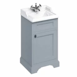 Burlington Freestanding 500mm One Door Vanity Unit - Grey - FC8G