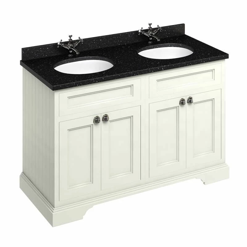Burlington Freestanding 1300mm Four Door Vanity Unit - Sand - FC9S 1 Burlington Freestanding 1300mm Four Door Vanity Unit - Sand - FC9S