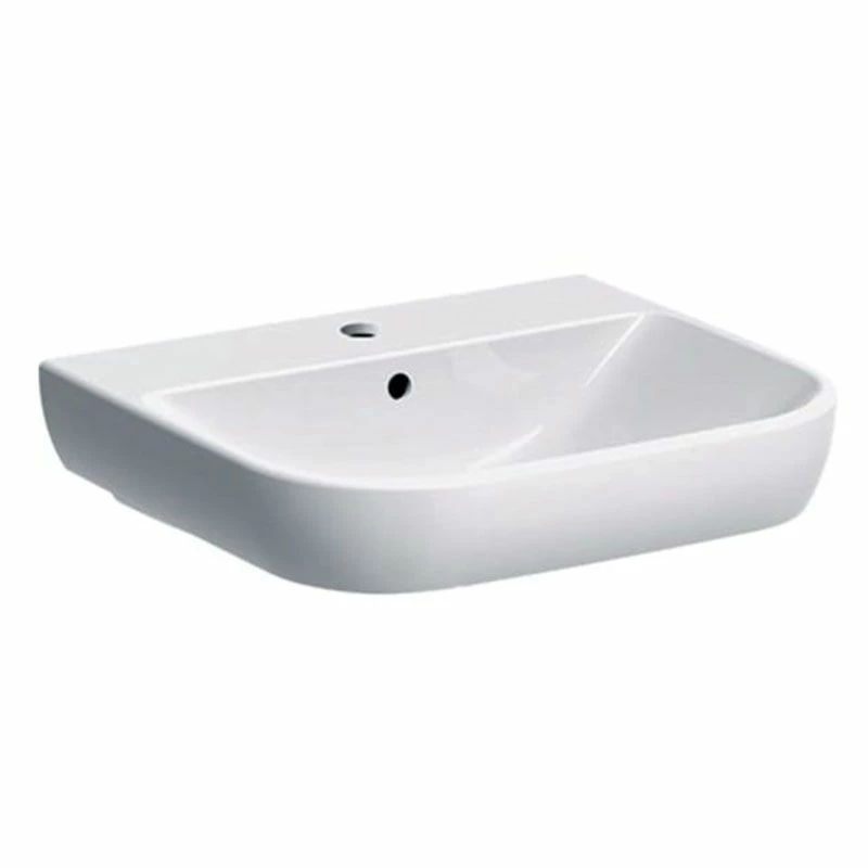 Geberit Smyle 550mm Washbasin - White - 500.227.01.1 1 Geberit Smyle 550mm Washbasin - White - 500.227.01.1