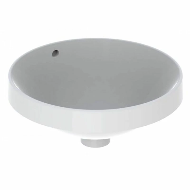 Geberit Variform 400mm Round Countertop Basin 0 Taphole With Visible Overflow - 500.700.01.2 1 Geberit Variform 400mm Round Countertop Basin 0 Taphole With Visible Overflow - 500.700.01.2