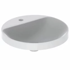 Geberit Variform 480mm Round Countertop Basin 1 Taphole With Visible Overflow - 500.704.01.2