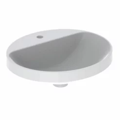 Geberit Variform 500 X 450mm Oval Countertop Basin 1 Taphole Without Visible Overflow - 500.712.01.2