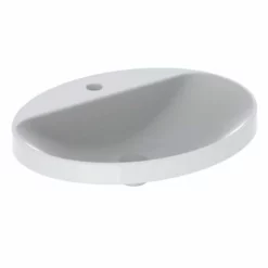 Geberit Variform 550 X 450mm Oval Countertop Basin 1 Taphole Without Visible Overflow - 500.722.01.2