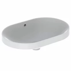 Geberit Variform 600 X 400mm Elliptic Countertop Basin With Visible Overflow - 500.728.01.2