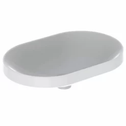 Geberit Variform 600 X 400mm Elliptic Countertop Basin Without Visible Overflow - 500.730.01.2