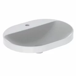 Geberit Variform 600 X 450mm Elliptic Countertop Basin Without Visible Overflow - 500.734.01.2
