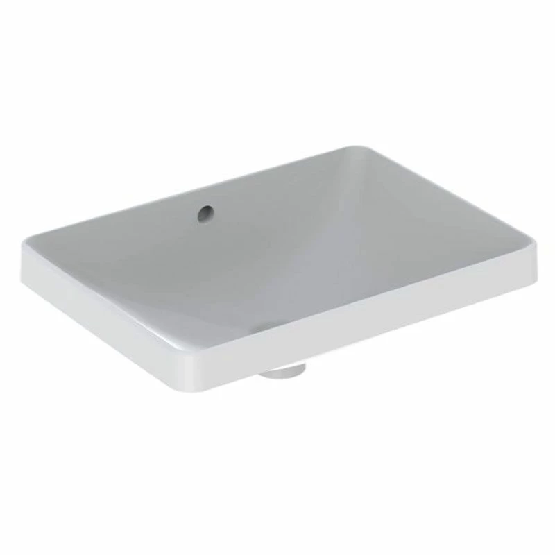 Geberit Variform 550 X 400mm Rectangular Countertop Basin 0 Taphole With Visible Overflow - 500.736.01.2 1 Geberit Variform 550 X 400mm Rectangular Countertop Basin 0 Taphole With Visible Overflow - 500.736.01.2