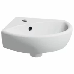 Geberit Selnova Corner Washbasin 414mm - 1 Tap Hole - 501.445.00.7