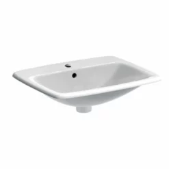 Geberit Selnova Square Countertop Basin 550mm - 1 Tap Hole - 501.466.00.7