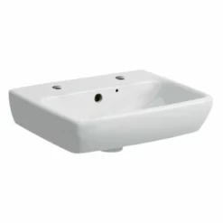Geberit Selnova Square Washbasin 450mm - 2 Tap Holes - 501.474.00.7
