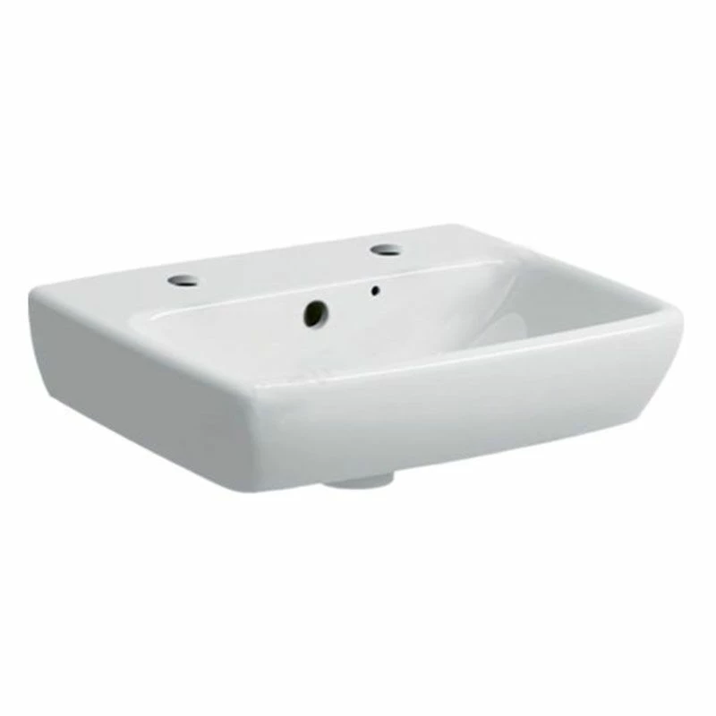 Geberit Selnova Square Washbasin 450mm - 2 Tap Holes - 501.474.00.7 1 Geberit Selnova Square Washbasin 450mm - 2 Tap Holes - 501.474.00.7