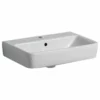 Geberit Selnova Compact Washbasin 550mm - 1 Tap Hole - 501.509.00.6