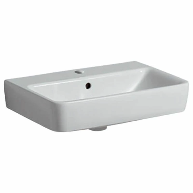 Geberit Selnova Compact Washbasin 550mm - 1 Tap Hole - 501.509.00.6 1 Geberit Selnova Compact Washbasin 550mm - 1 Tap Hole - 501.509.00.6