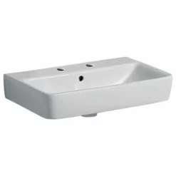Geberit Selnova Compact Washbasin 550mm - 2 Tap Holes - 501.510.00.7