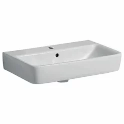 Geberit Selnova Compact Washbasin 600mm - 1 Tap Hole - 501.511.00.7