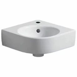 Geberit Selnova Compact Corner Basin 450mm - 1 Tap Hole - 501.519.00.6