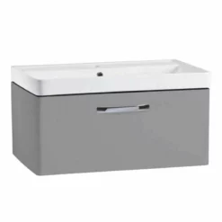 Tavistock Compass 800mm Wall Mounted Unit - Gloss Light Grey - CM800WG