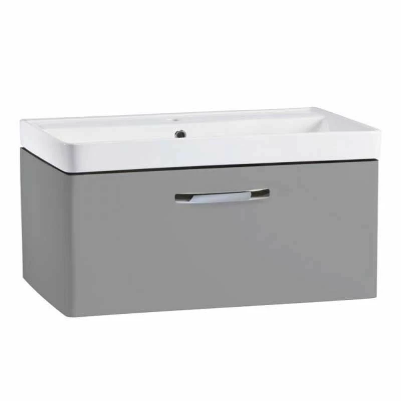 Tavistock Compass 800mm Wall Mounted Unit - Gloss Light Grey - CM800WG 1 Tavistock Compass 800mm Wall Mounted Unit - Gloss Light Grey - CM800WG