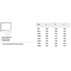 Merlyn Black Hinge And Inline Shower Door 1000+mm - BLKH1000SP -IDEAL STANDARD Shop h i hinge inlinespec 1 1 1