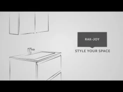 RAK Ceramics Joy Wall Hung Tall Storage Unit - Scandinavian Oak - JOYTS120SOK 5 RAK Ceramics Joy Wall Hung Tall Storage Unit - Scandinavian Oak - JOYTS120SOK -IDEAL STANDARD Shop hqdefault 3 29