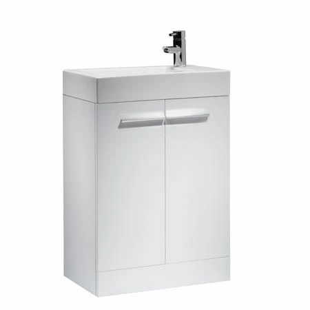 Tavistock Kobe 560mm Freestanding Unit & Basin 1TH - Gloss White K56FW 1 Tavistock Kobe 560mm Freestanding Unit & Basin 1TH - Gloss White K56FW