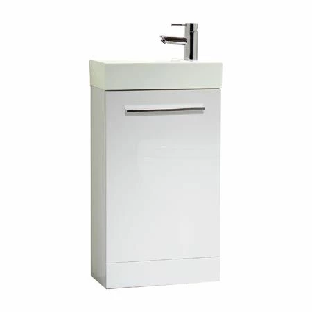 Tavistock Kobe 450mm Freestanding Unit & Basin 1TH - Gloss White KFS45W 1 Tavistock Kobe 450mm Freestanding Unit & Basin 1TH - Gloss White KFS45W