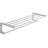 Vado Level 22 Inch Towel Shelf With Towel Rail 550mm - Chrome - LEV-185B-C/P