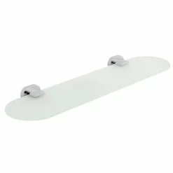 Vado Life 21 Inch Frosted Glass Shelf 530mm - Chrome - LIF-185-C/P